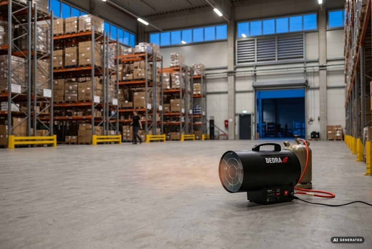 Nagrzewnica gazowa DEDRA DED9943A 27 kW – 300 m³/h, LPG G30
